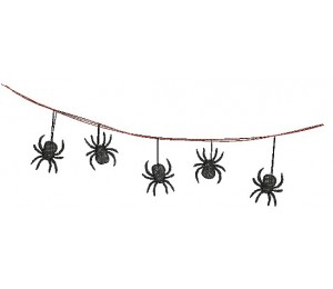 Stickdatei - Halloween Doodle Spinnen Wimpel